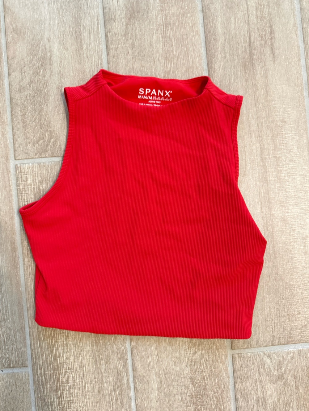 SPANX Red Active Tank Top